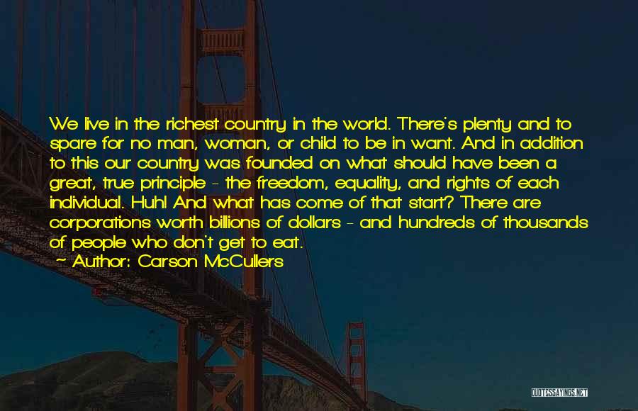 A Woman's Worth Quotes By Carson McCullers