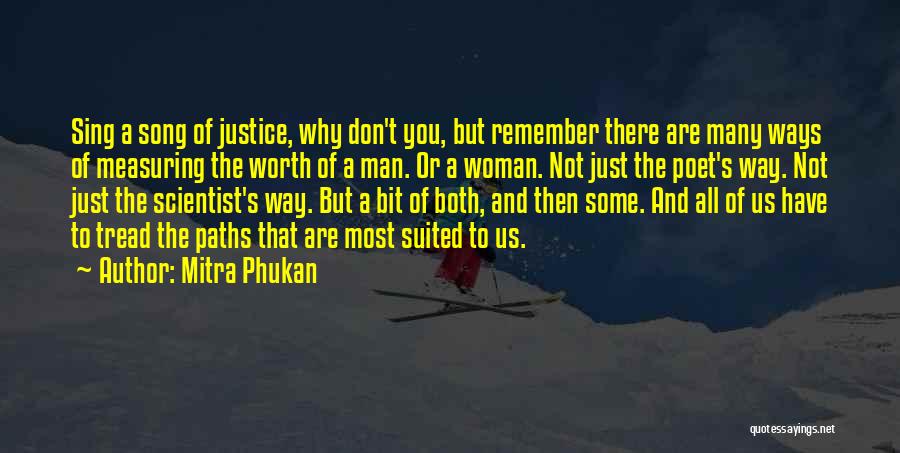 A Woman's Worth To A Man Quotes By Mitra Phukan