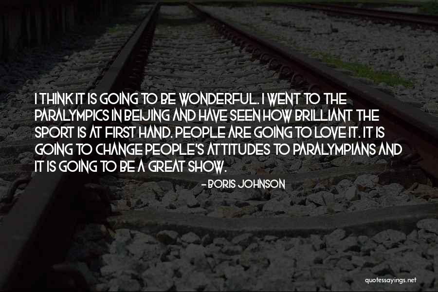 A Wonderful Love Quotes By Boris Johnson