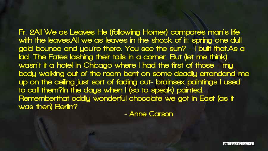 A Wonderful Man Quotes By Anne Carson