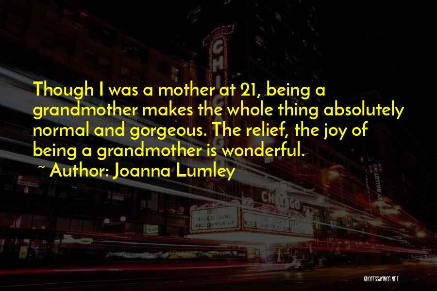 A Wonderful Mother Quotes By Joanna Lumley