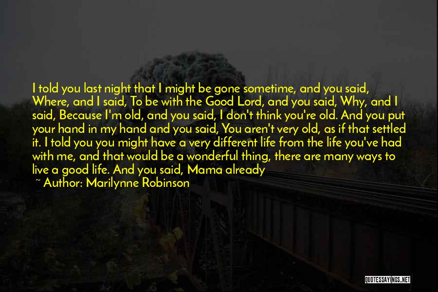 A Wonderful Mother Quotes By Marilynne Robinson