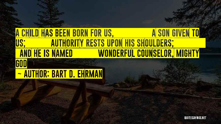 A Wonderful Son Quotes By Bart D. Ehrman