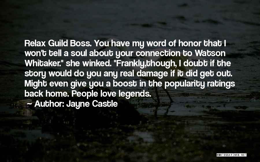 A Word Of Honor Quotes By Jayne Castle