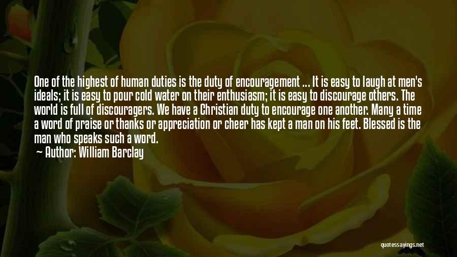 A Word Of Thanks Quotes By William Barclay