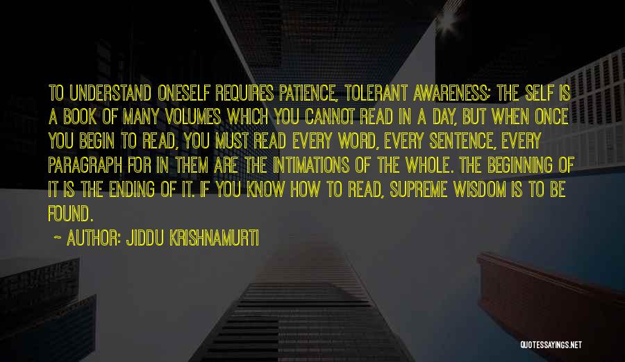 A Word Of Wisdom Quotes By Jiddu Krishnamurti