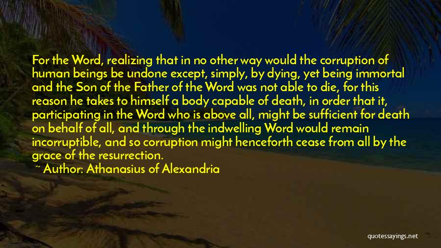 A Word Quotes By Athanasius Of Alexandria