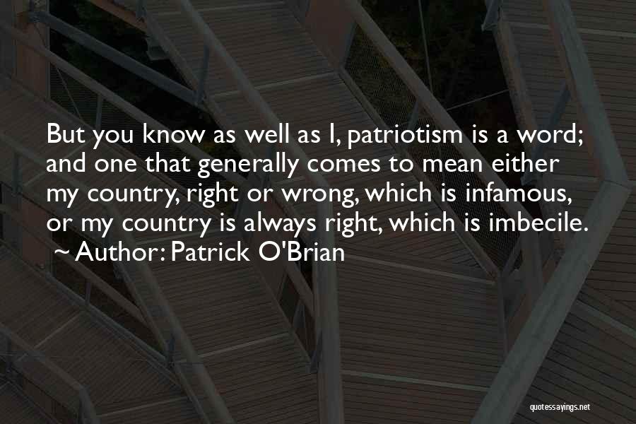 A Word Quotes By Patrick O'Brian