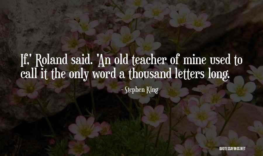 A Word Quotes By Stephen King