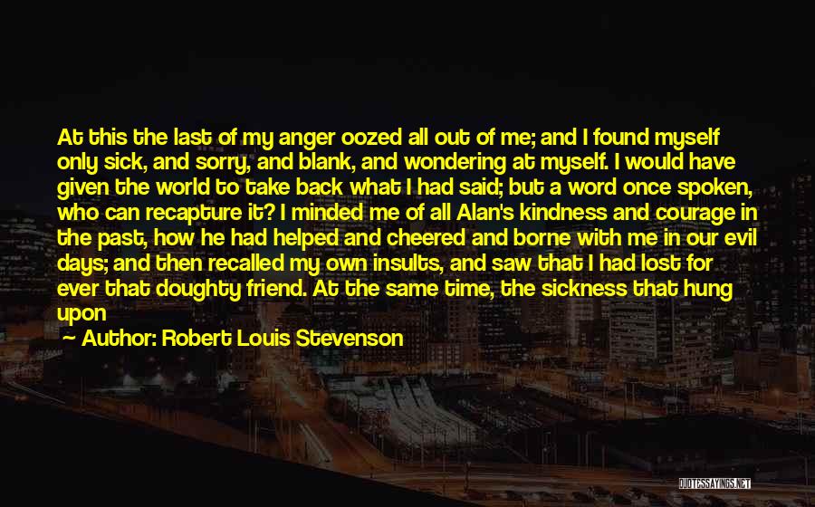 A Word Sorry Quotes By Robert Louis Stevenson