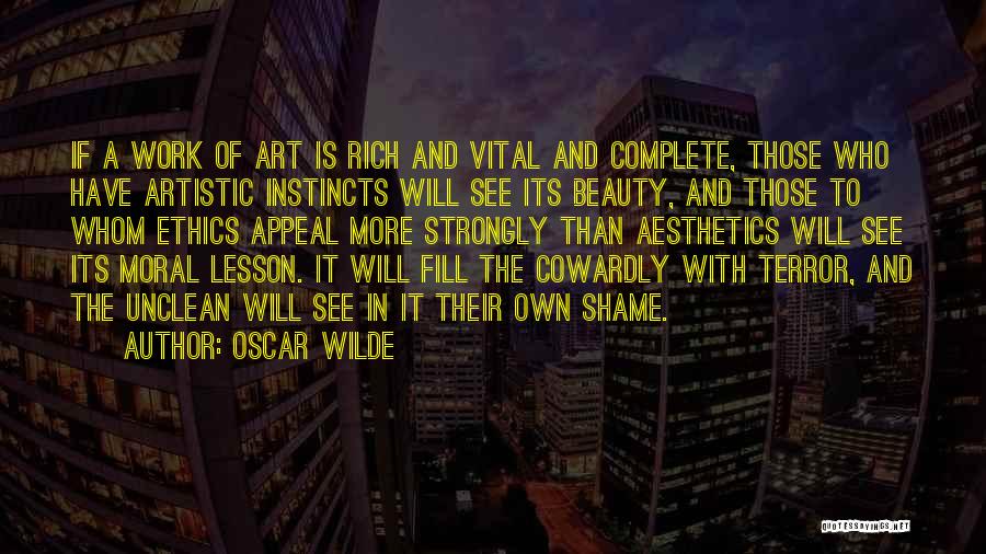 A Work Of Art Quotes By Oscar Wilde
