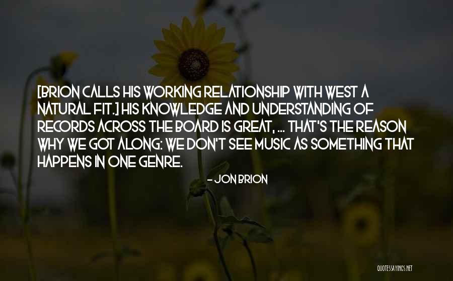 A Working Relationship Quotes By Jon Brion