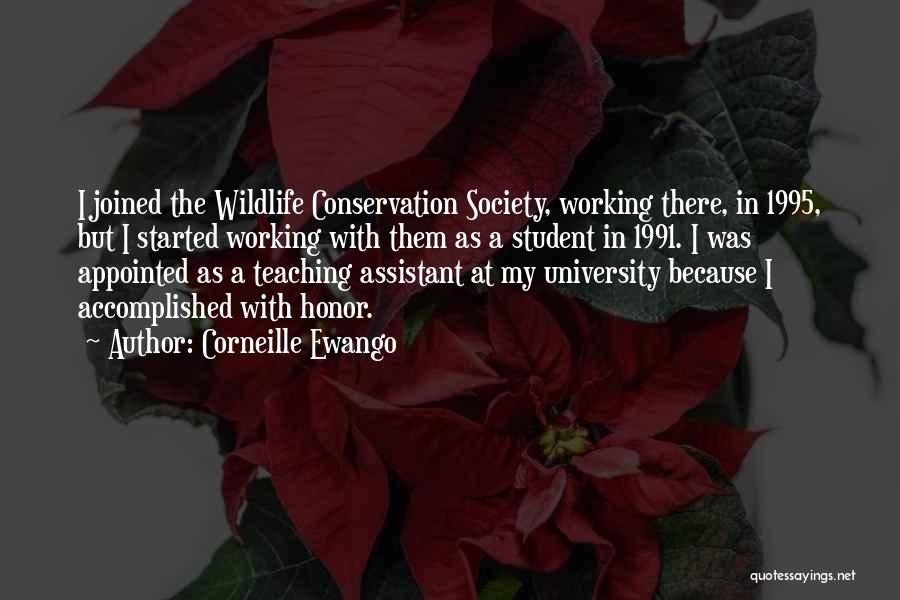 A Working Student Quotes By Corneille Ewango