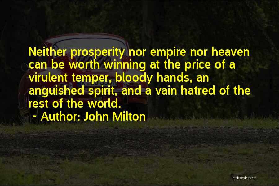 A World Of Hate Quotes By John Milton