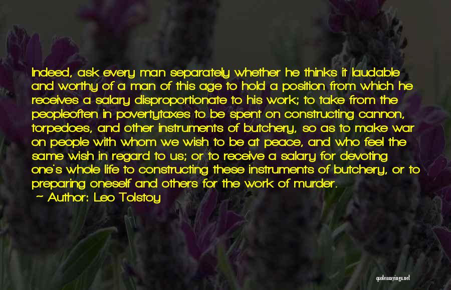 A Worthy Man Quotes By Leo Tolstoy