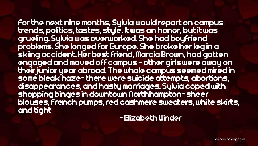 A Year Abroad Quotes By Elizabeth Winder