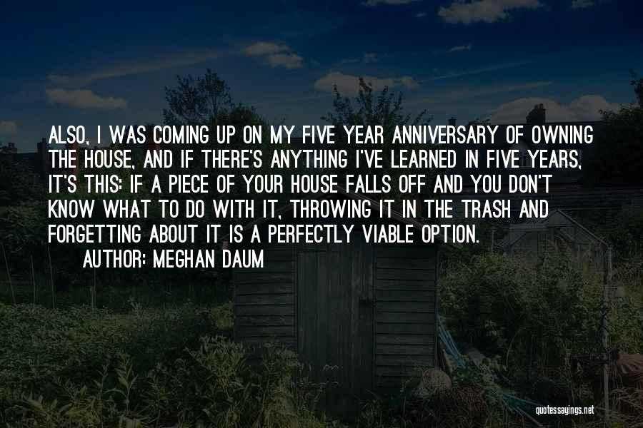 A Year Anniversary Quotes By Meghan Daum