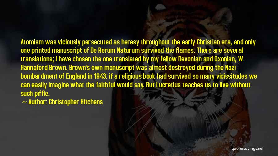 A5m Aircraft Quotes By Christopher Hitchens