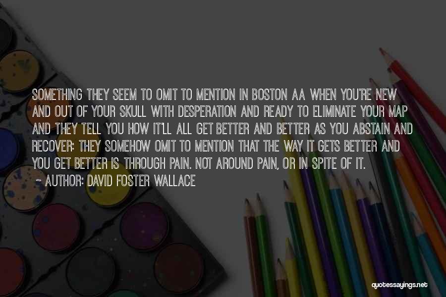 Aa Recovery Quotes By David Foster Wallace