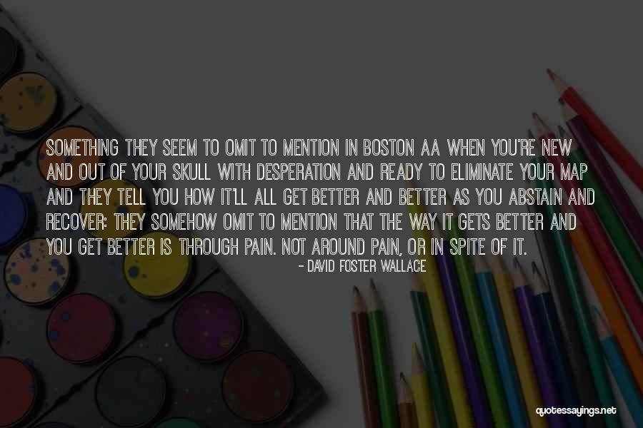 Aa Recovery Quotes By David Foster Wallace