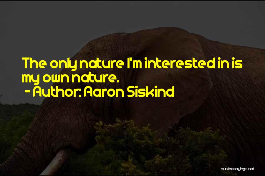 Aaron Siskind Quotes 273017