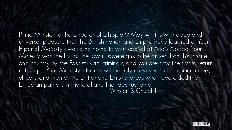 Ababa Ethiopia Quotes By Winston S. Churchill Ababa Ethiopia Quotes By Winston S. Churchill