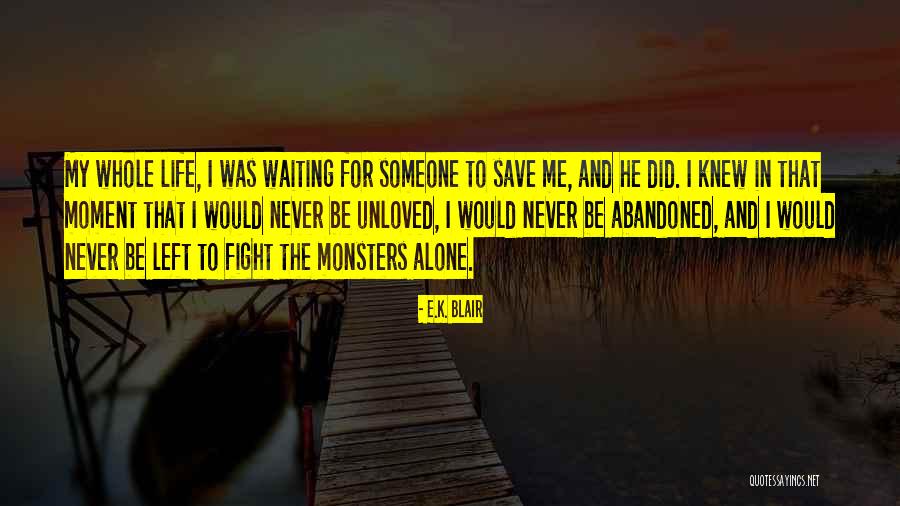 Abandoned And Alone Quotes By E.K. Blair