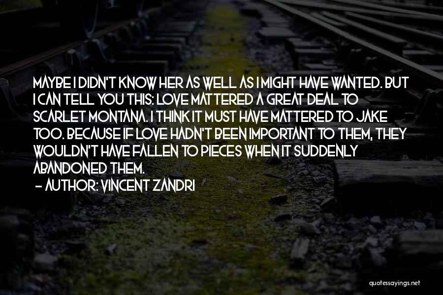 Abandoned Love Quotes By Vincent Zandri