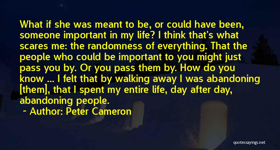 Abandoning Someone Quotes By Peter Cameron