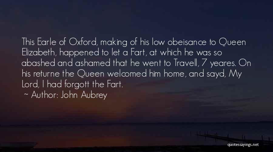 Abashed Quotes By John Aubrey