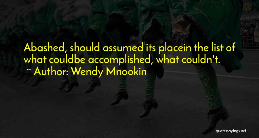 Abashed Quotes By Wendy Mnookin