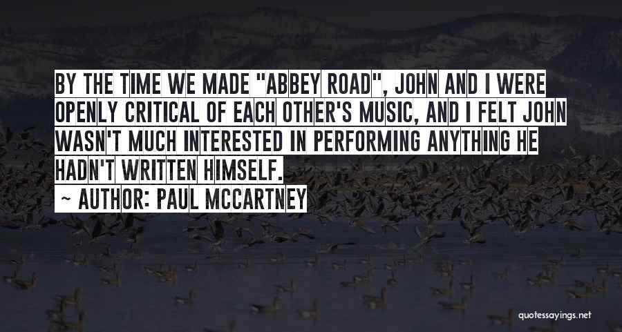 Abbey Road Quotes By Paul McCartney