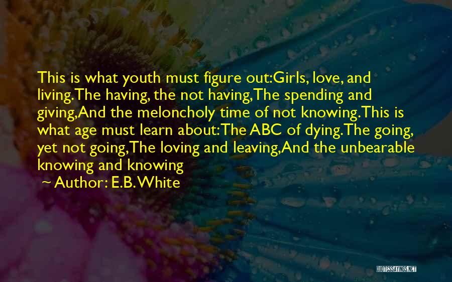 Abc Love Quotes By E.B. White