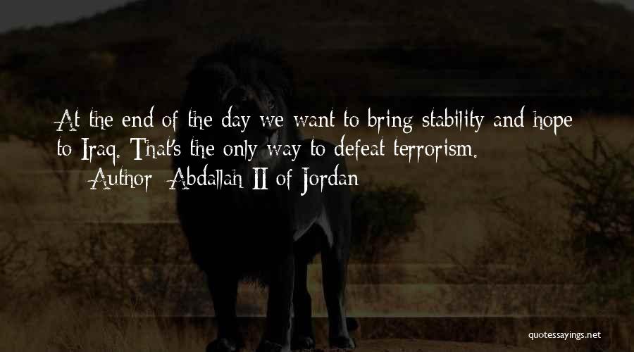 Abdallah II Of Jordan Quotes 1023391