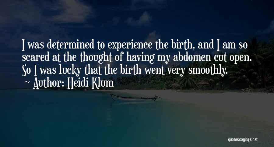 Abdomen Quotes By Heidi Klum