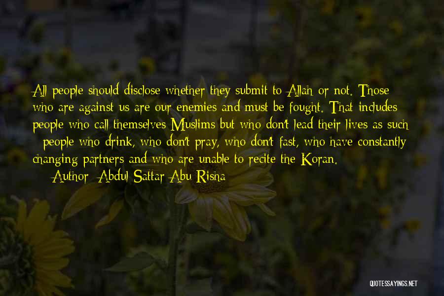 Abdul Sattar Abu Risha Quotes 603767