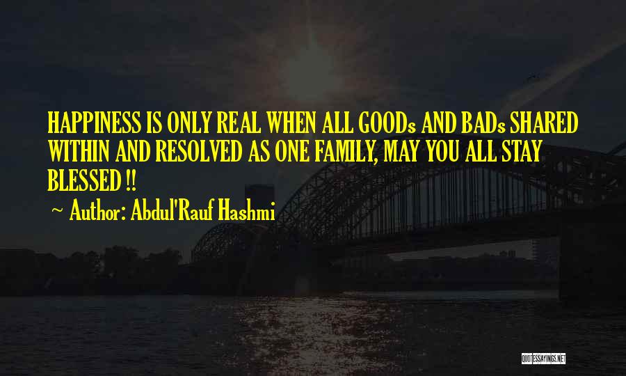 Abdul'Rauf Hashmi Quotes 1474671