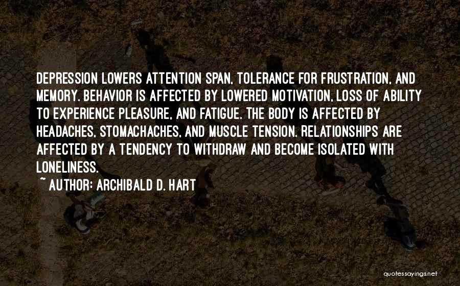 Ability Motivation Quotes By Archibald D. Hart