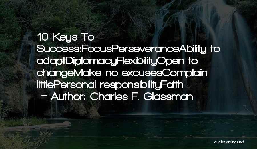 Ability To Adapt Quotes By Charles F. Glassman