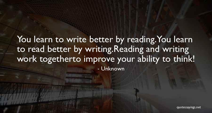 Ability To Learn Quotes By Unknown Ability To Learn Quotes By Unknown