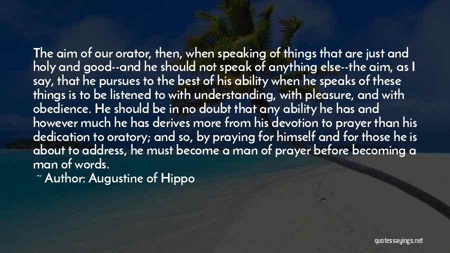 Ability To Speak Quotes By Augustine Of Hippo