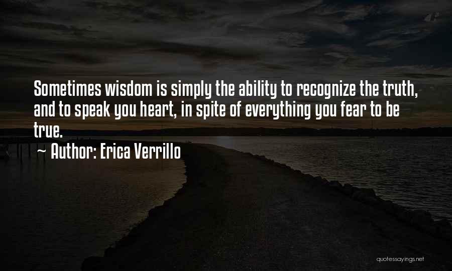 Ability To Speak Quotes By Erica Verrillo