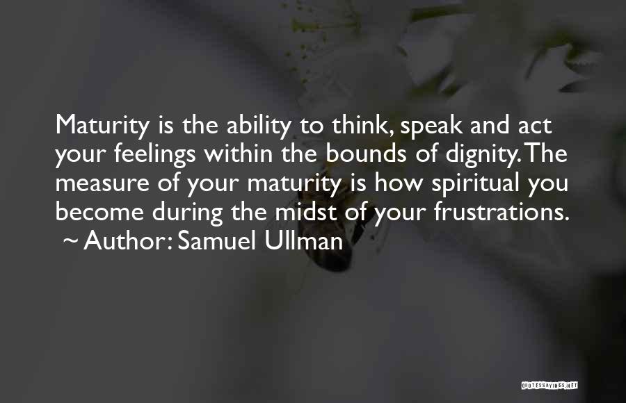 Ability To Speak Quotes By Samuel Ullman