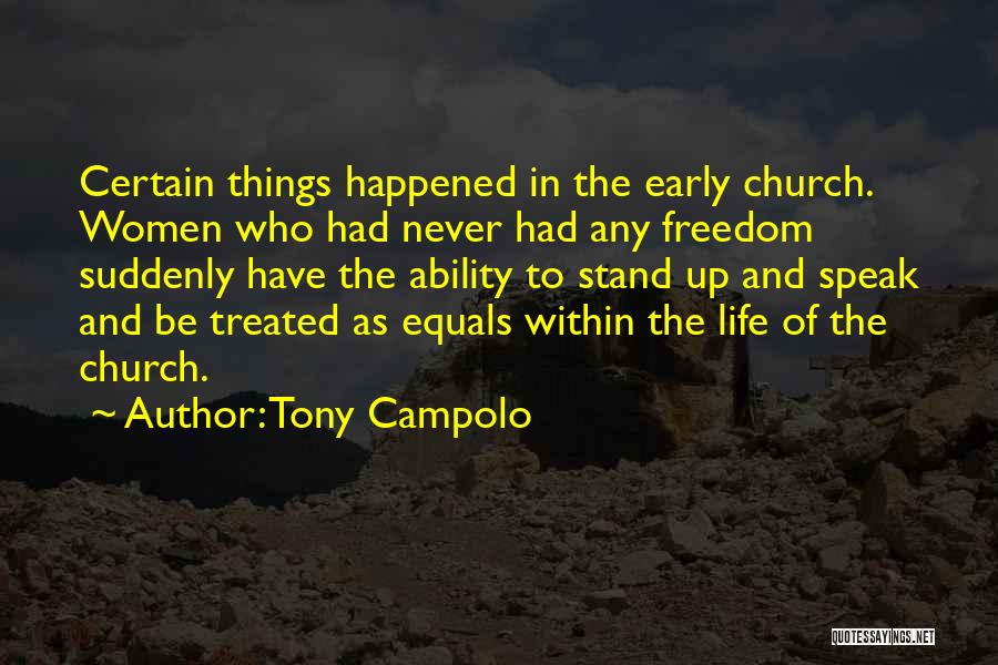 Ability To Speak Quotes By Tony Campolo