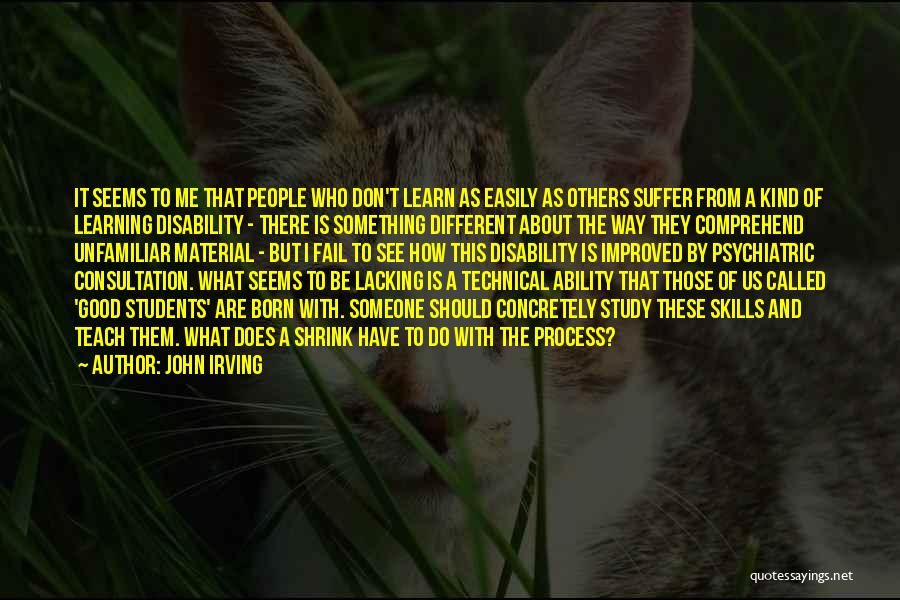 Ability Vs Disability Quotes By John Irving