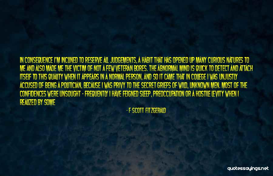 Abnormal Mind Quotes By F Scott Fitzgerald Abnormal Mind Quotes By F Scott Fitzgerald