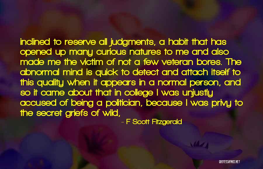 Abnormal Mind Quotes By F Scott Fitzgerald Abnormal Mind Quotes By F Scott Fitzgerald