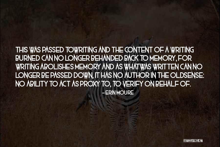 Abolishes Quotes By Erin Moure Abolishes Quotes By Erin Moure