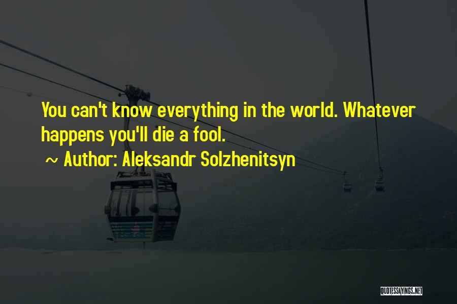 Abolishing Homework Quotes By Aleksandr Solzhenitsyn