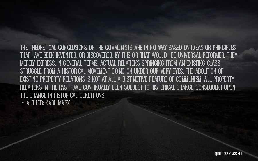Abolition Quotes By Karl Marx